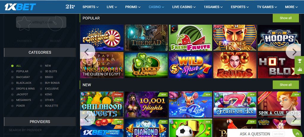 Slot Games 1xbet